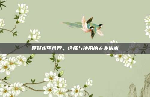 琵琶指甲推荐，选择与使用的专业指南
