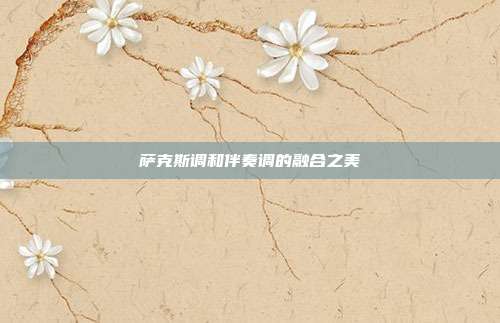 萨克斯调和伴奏调的融合之美