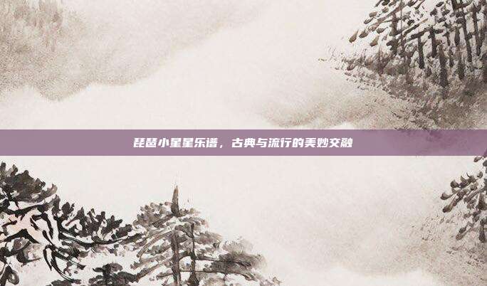 琵琶小星星乐谱，古典与流行的美妙交融