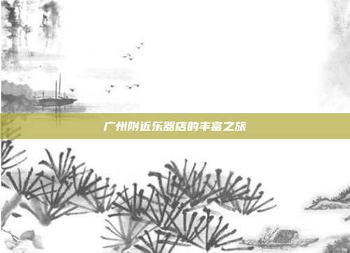 广州附近乐器店的丰富之旅