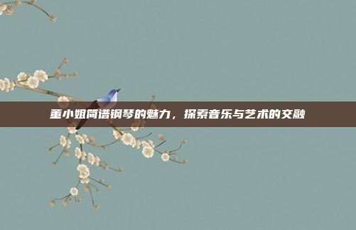 董小姐简谱钢琴的魅力,探索音乐与艺术的交融