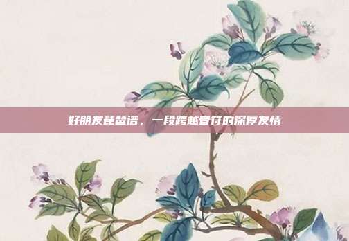 好朋友琵琶谱，一段跨越音符的深厚友情