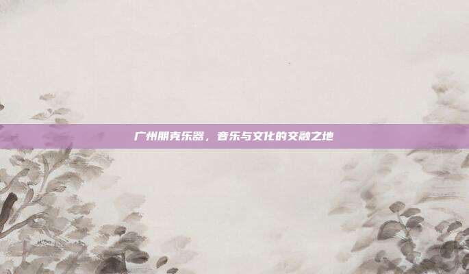 广州朋克乐器，音乐与文化的交融之地