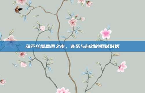 葫芦丝谱草原之夜，音乐与自然的和谐对话