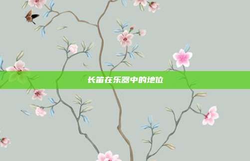 长笛在乐器中的地位