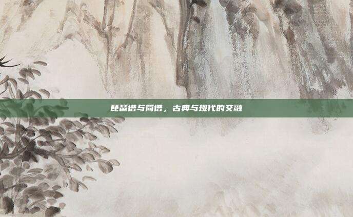 琵琶谱与简谱，古典与现代的交融