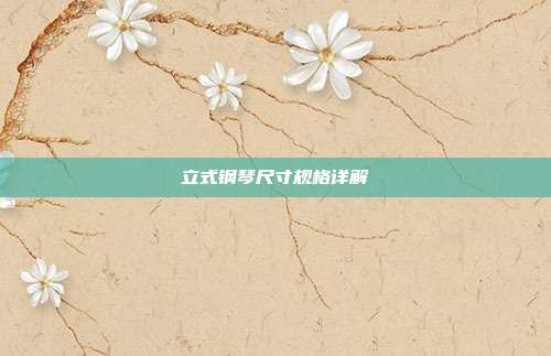 立式钢琴尺寸规格详解