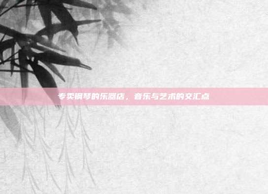 专卖钢琴的乐器店，音乐与艺术的交汇点