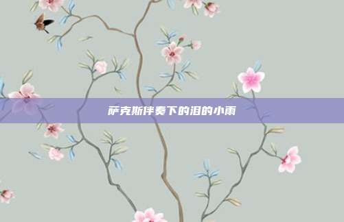 萨克斯伴奏下的泪的小雨