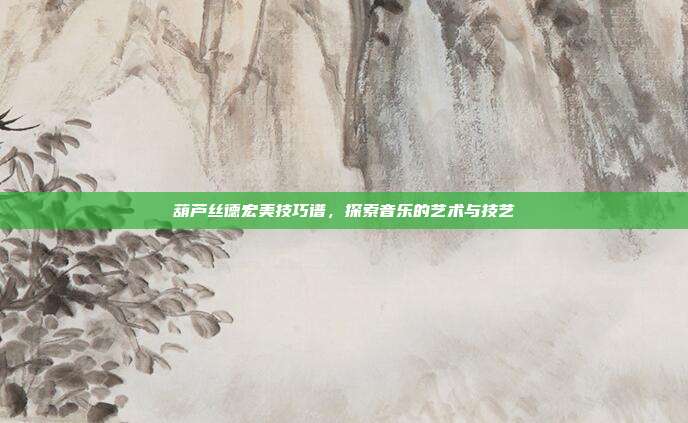 葫芦丝德宏美技巧谱，探索音乐的艺术与技艺