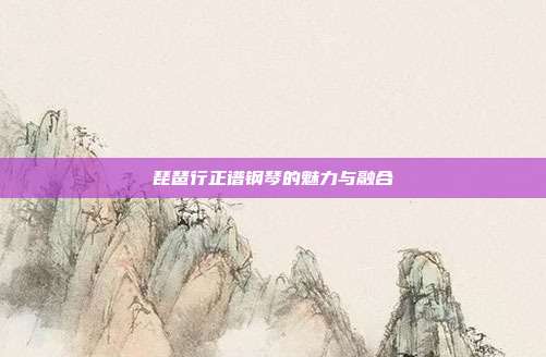 琵琶行正谱钢琴的魅力与融合
