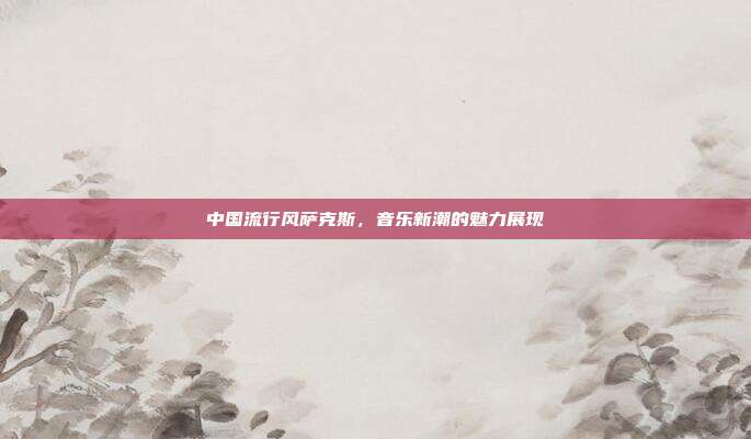 中国流行风萨克斯，音乐新潮的魅力展现