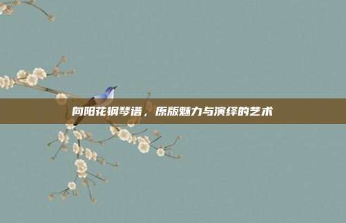 向阳花钢琴谱，原版魅力与演绎的艺术