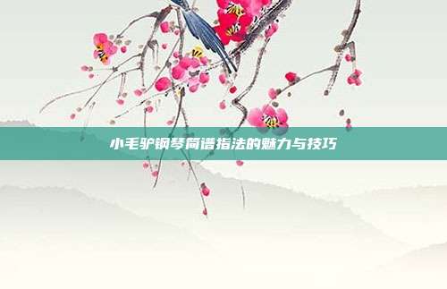 小毛驴钢琴简谱指法的魅力与技巧
