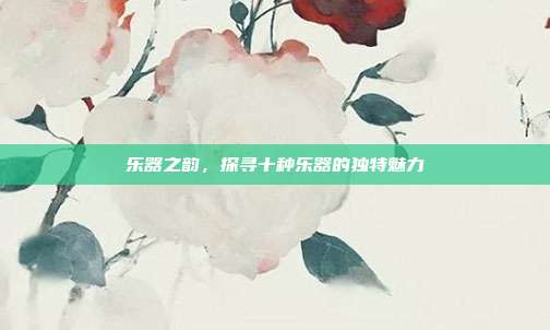 乐器之韵，探寻十种乐器的独特魅力