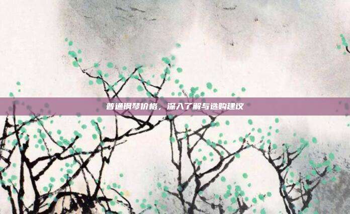 普通钢琴价格，深入了解与选购建议