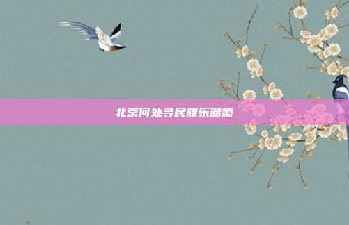 北京何处寻民族乐器箫