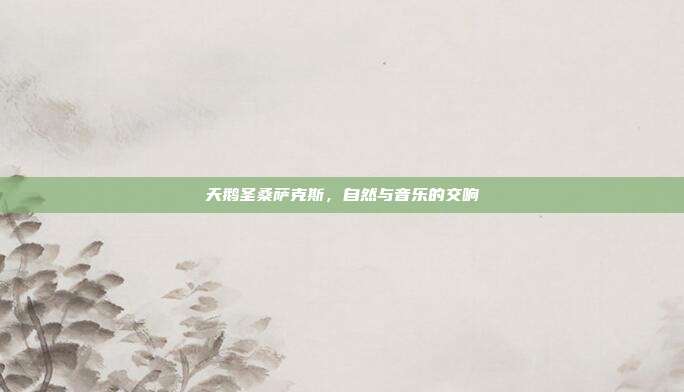 天鹅圣桑萨克斯，自然与音乐的交响