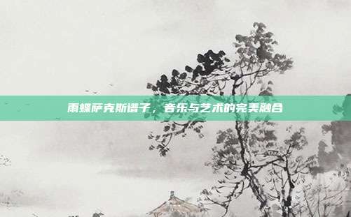 雨蝶萨克斯谱子，音乐与艺术的完美融合