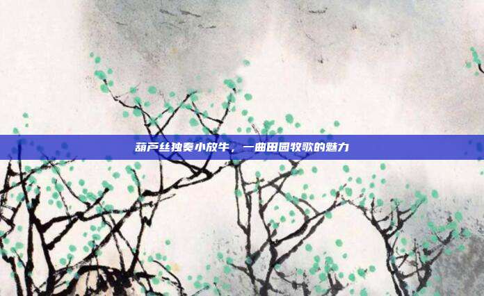 葫芦丝独奏小放牛，一曲田园牧歌的魅力