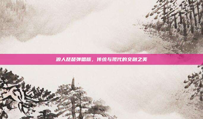 浪人琵琶弹唱版，传统与现代的交融之美