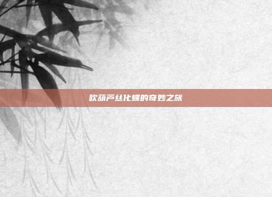 吹葫芦丝化蝶的奇妙之旅