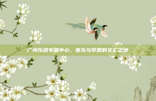 广州乐器专营中心，音乐与梦想的交汇之地