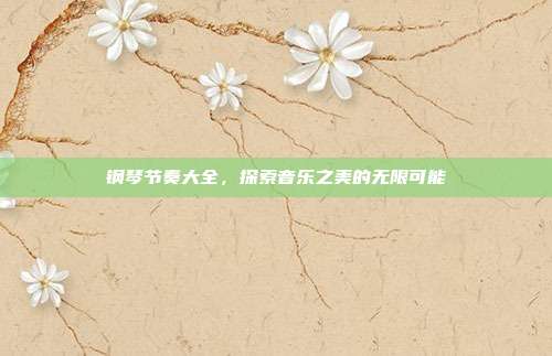 钢琴节奏大全，探索音乐之美的无限可能