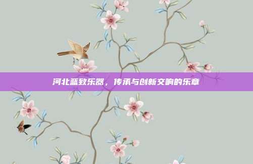 河北蓝致乐器，传承与创新交响的乐章