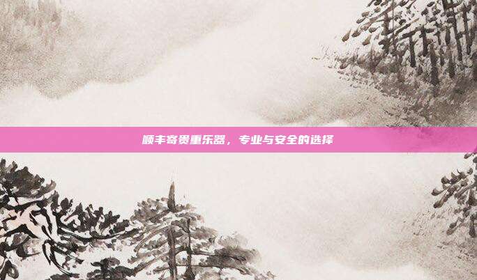 顺丰寄贵重乐器，专业与安全的选择