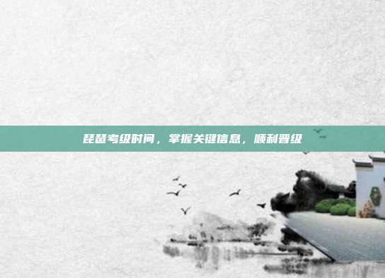 琵琶考级时间,掌握关键信息,顺利晋级