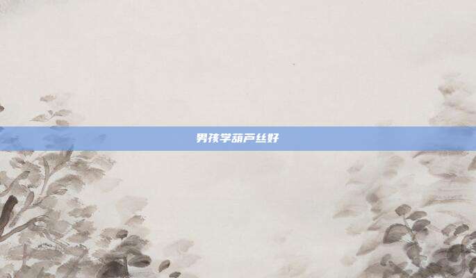 男孩学葫芦丝好