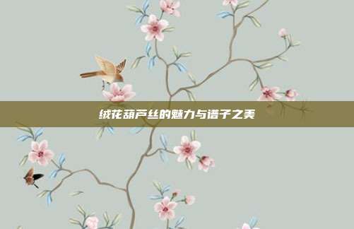 绒花葫芦丝的魅力与谱子之美