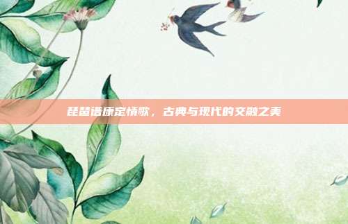 琵琶谱康定情歌，古典与现代的交融之美
