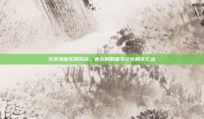 北京海淀乐器商店,音乐的殿堂与文化的交汇点