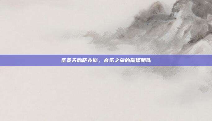 圣桑天鹅萨克斯，音乐之旅的璀璨明珠