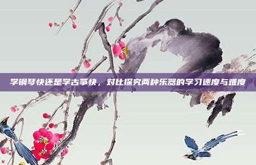 学钢琴快还是学古筝快，对比探究两种乐器的学习速度与难度