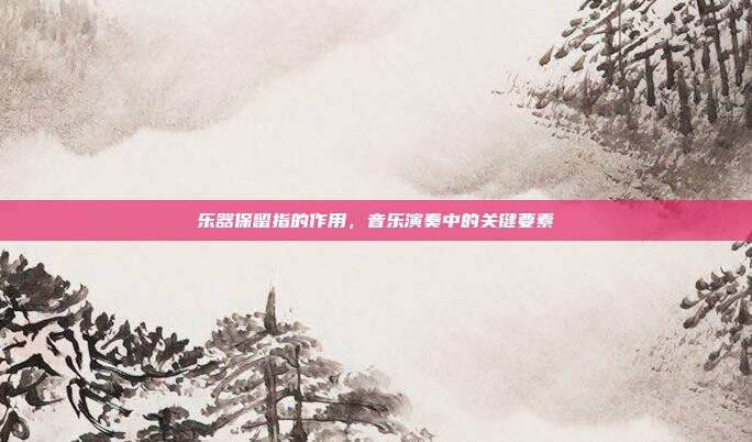 乐器保留指的作用，音乐演奏中的关键要素