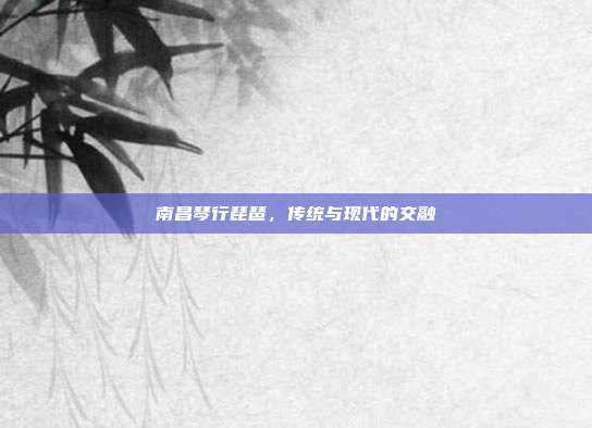 南昌琴行琵琶,传统与现代的交融