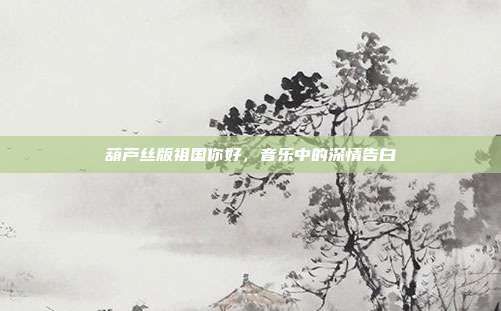 葫芦丝版祖国你好，音乐中的深情告白