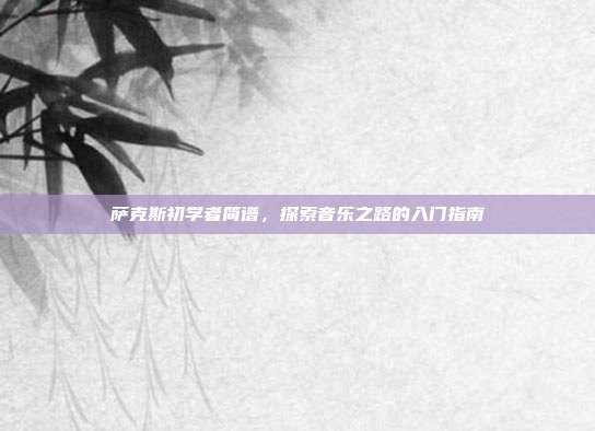萨克斯初学者简谱,探索音乐之路的入门指南