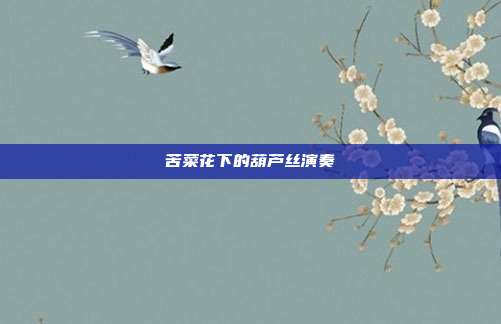 苦菜花下的葫芦丝演奏