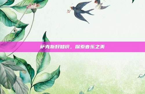 萨克斯好知识，探索音乐之美