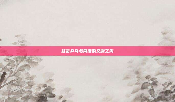 琵琶乒乓与简谱的交融之美