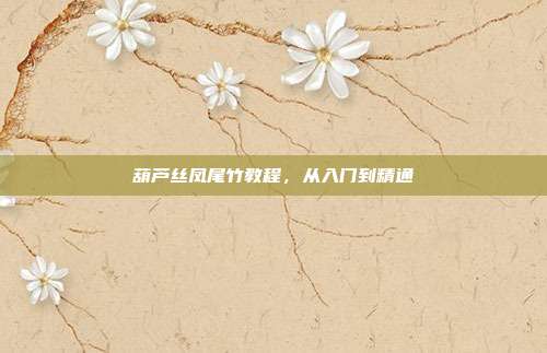葫芦丝凤尾竹教程,从入门到精通
