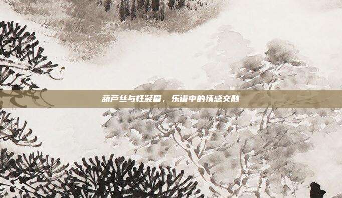 葫芦丝与枉凝眉，乐谱中的情感交融
