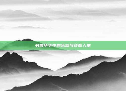 书香年华中的乐器与诗意人生