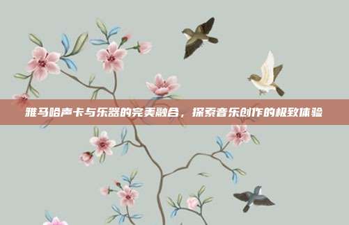 雅马哈声卡与乐器的完美融合,探索音乐创作的极致体验
