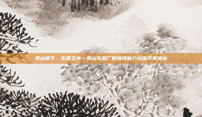 泰山脚下,乐器之光—泰山乐器厂的独特魅力与探寻其地址