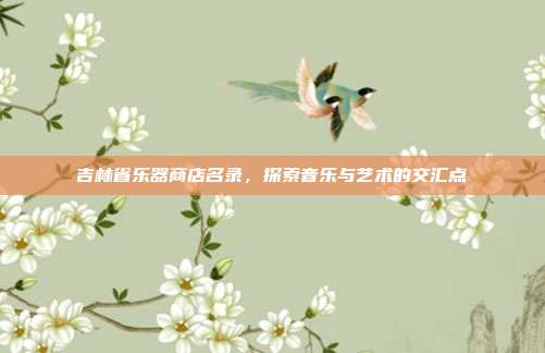 吉林省乐器商店名录,探索音乐与艺术的交汇点